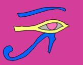 Dibujo Ojo Horus pintado por catalina202