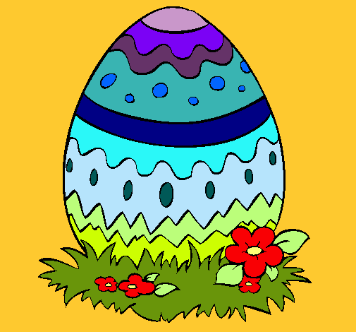 Dibujo Huevo de pascua 2 pintado por Bloomix