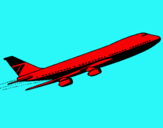 Dibujo Avión en el aire pintado por juanloren