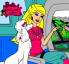 Dibujo Barbie llega a París pintado por Candida