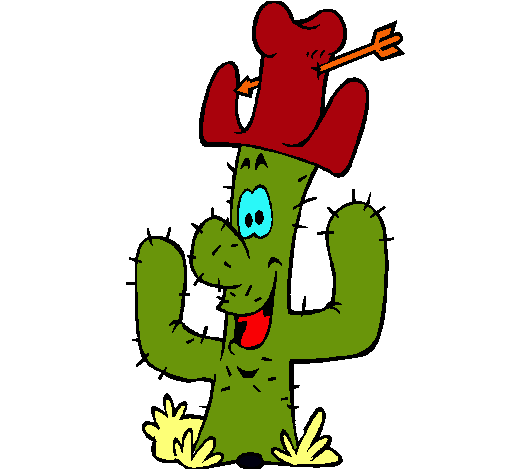 Cactus con sombrero