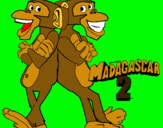 Dibujo Madagascar 2 Manson y Phil 2 pintado por -thom-