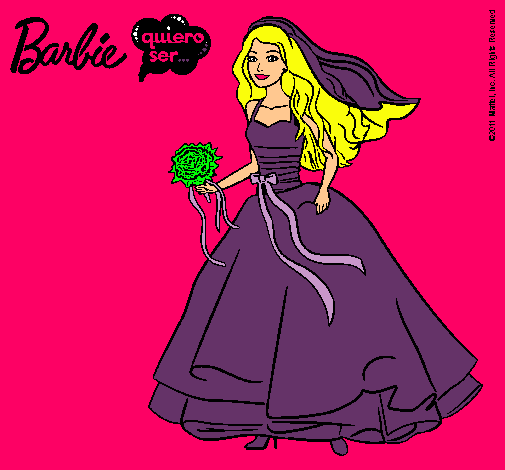 Barbie vestida de novia