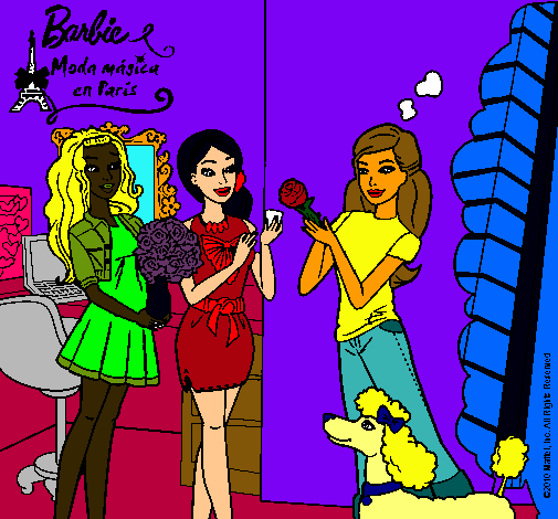 Barbie de compras con sus amigas