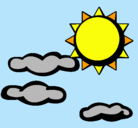 Dibujo Sol y nubes 2 pintado por DANIR