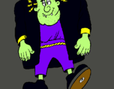 Dibujo Frankenstein pintado por harryi