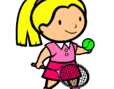 Dibujo Chica tenista pintado por Martuqui
