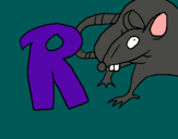 Dibujo Rata pintado por marisol12