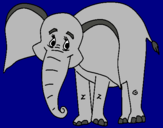 Dibujo Elefante feliz pintado por gabriela05