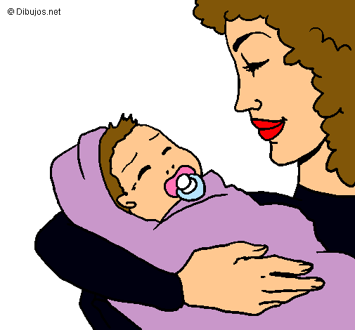 Dibujo Madre con su bebe II pintado por CELIA6