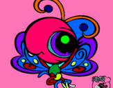 Dibujo Mariposa Littlest Pet Shop pintado por vale2004