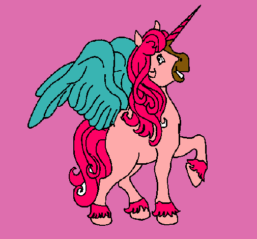 Unicornio con alas