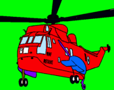 Dibujo Helicóptero al rescate pintado por braulio