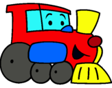 Dibujo Tren pintado por rutycarela