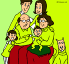 Dibujo Familia pintado por evacam