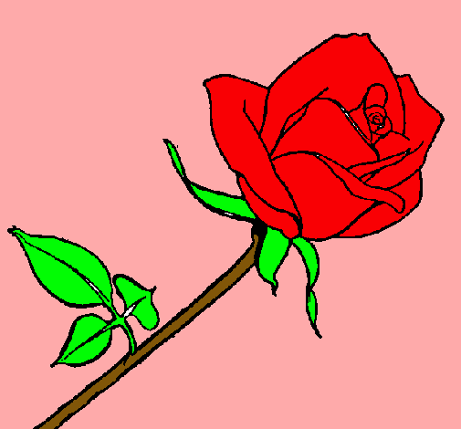Dibujo Rosa pintado por Tannia21
