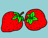 Dibujo fresas pintado por jaidy