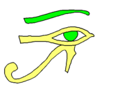 Dibujo Ojo Horus pintado por herr