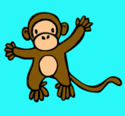 Dibujo Mono pintado por mariaborre