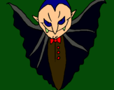 Dibujo Vampiro terrorífico pintado por uyturupay