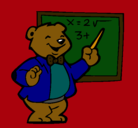 Dibujo Profesor oso pintado por MIOSOFABORIT
