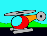 Dibujo Helicóptero pequeño pintado por alejadro
