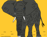 Dibujo Elefante pintado por aaaassss
