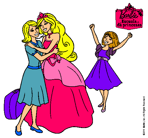 Dibujo Barbie proclamada princesa pintado por Zahi