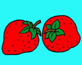 Dibujo fresas pintado por avi_12