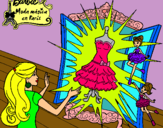 Dibujo El vestido mágico de Barbie pintado por jajajajajaja