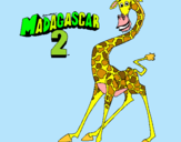 Dibujo Madagascar 2 Melman pintado por ione