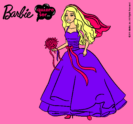 Barbie vestida de novia