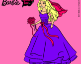 Dibujo Barbie vestida de novia pintado por violeta_bail