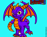 Dibujo Spyro pintado por espiro