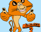Dibujo Madagascar 2 Alex pintado por jaels