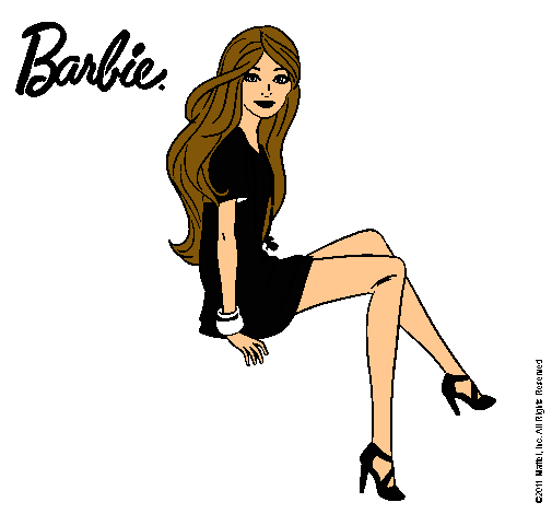 Barbie sentada