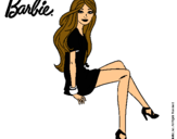 Dibujo Barbie sentada pintado por Molly2222222