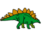 Dibujo Stegosaurus pintado por angelsaurio