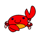 Dibujo Acuarel el cangrejo pintado por sandr000
