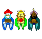 Dibujo Los Reyes Magos 4 pintado por anna854