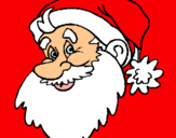 Dibujo Cara Papa Noel pintado por 060744