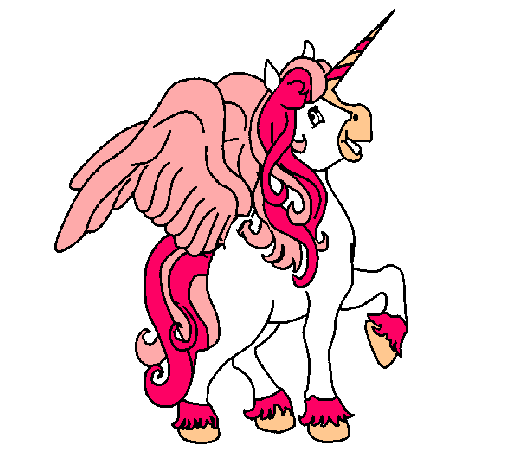 Unicornio con alas