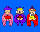 Dibujo Los Reyes Magos 4 pintado por EUGA
