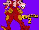 Dibujo Madagascar 2 Manson y Phil 2 pintado por alejandroron