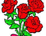 Dibujo Ramo de rosas pintado por Damytha 