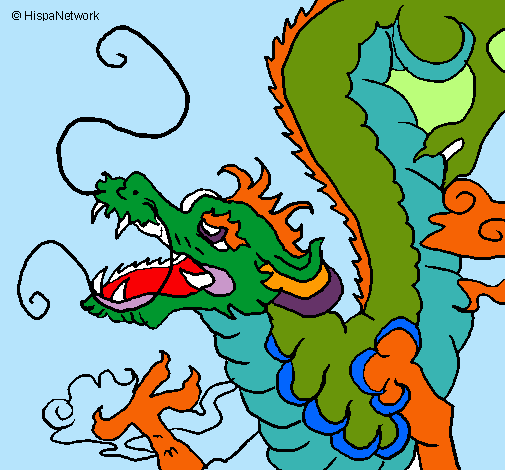 Dibujo Dragón japonés pintado por VICKYMAMA