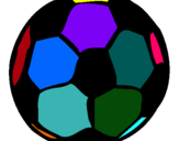 Dibujo Pelota de fútbol pintado por meliverdun
