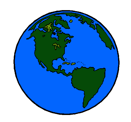 Dibujo Planeta Tierra pintado por grp20