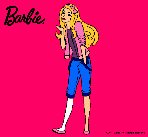 Barbie con look casual