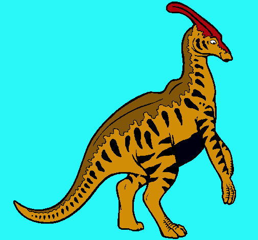 Parasaurolofus con rayas